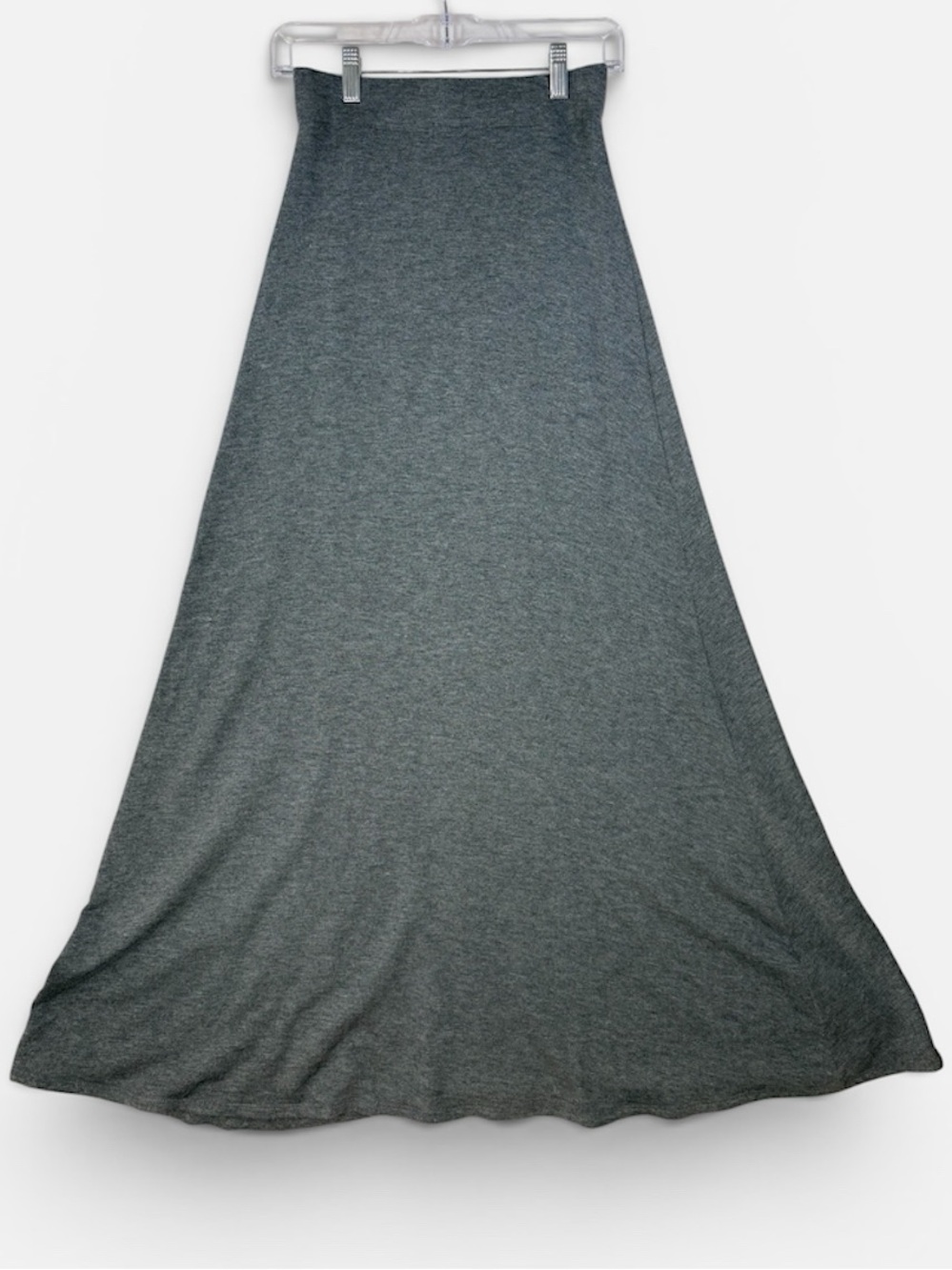 Bleusalt Long A-Line Maxi Skirt Gray XS/0 Modal Lounge Quiet Luxury Buttery Soft